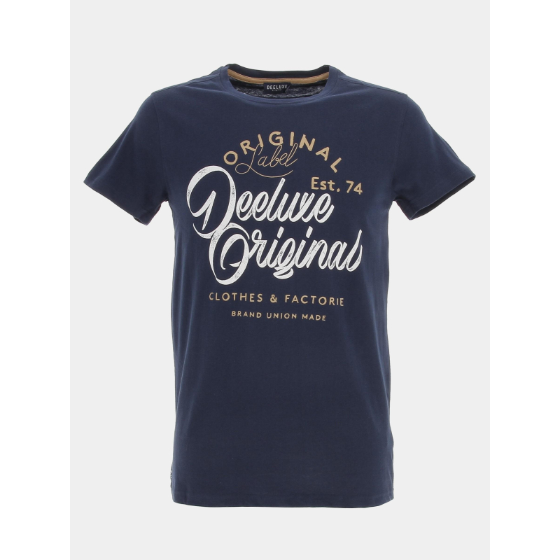 T-shirt daily bleu marine homme - Deeluxe