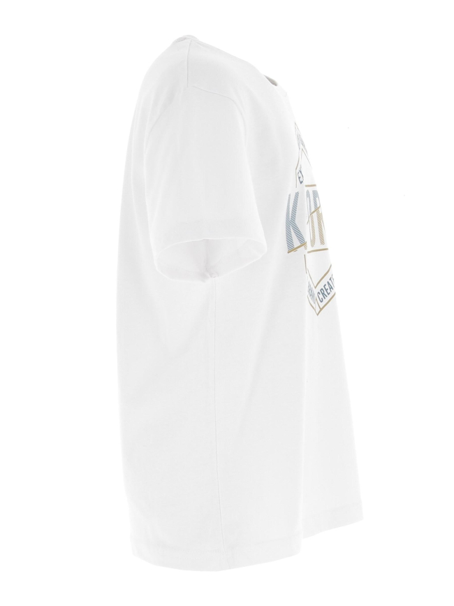 T-shirt print blanc garçon - Kaporal