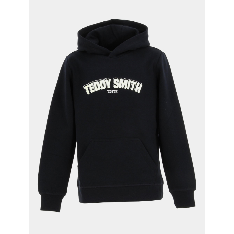 Sweat à capuche s-top noir garçon - Teddy Smith