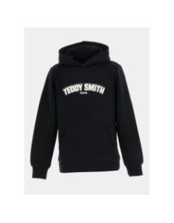 Sweat à capuche s-top noir garçon - Teddy Smith