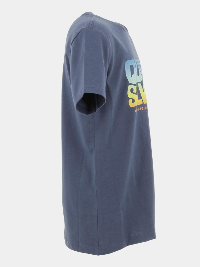 T-shirt smoke signal flaxton bleu marine garçon - Quiksilver