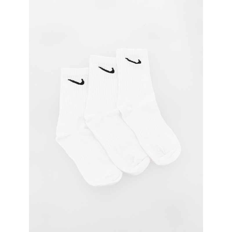 Pack 3 paires chaussettes everyday blanc enfant - Nike
