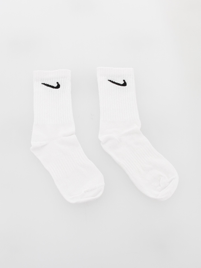 Pack 3 paires chaussettes everyday blanc enfant - Nike