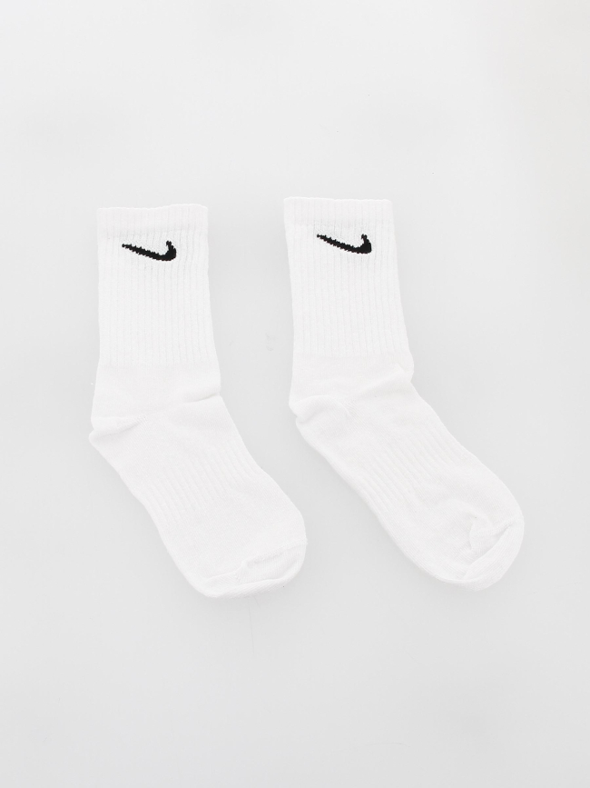 Pack 3 paires chaussettes everyday blanc enfant - Nike