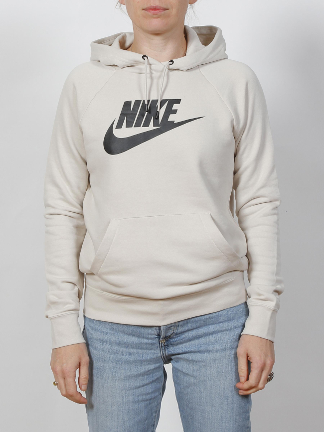 Sweat à capuche essential beige femme - Nike