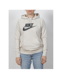Sweat à capuche essential beige femme - Nike