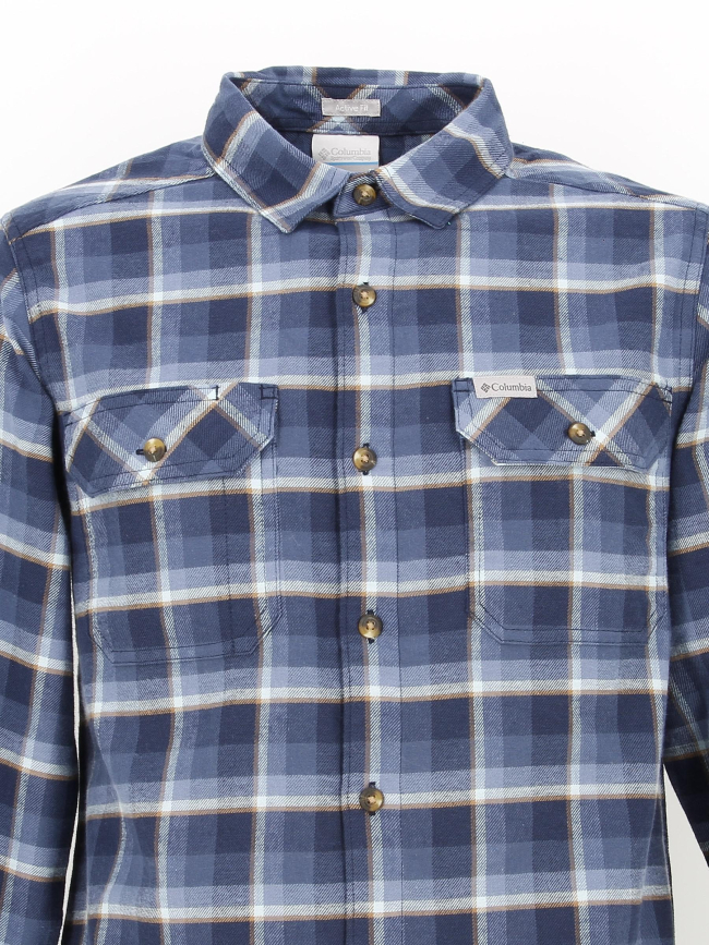 Chemise en flannelle stretch flare gun bleu homme - Columbia