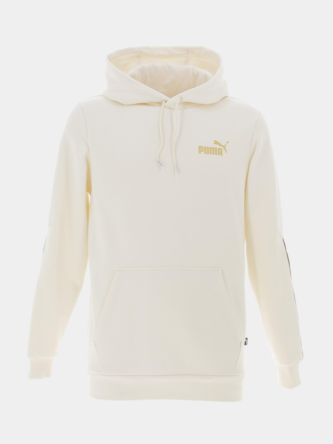 Sweat golden tape blanc crème homme - Puma