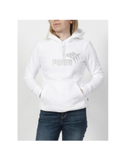 Sweat à capuche sparkle graphic blanc femme - Puma