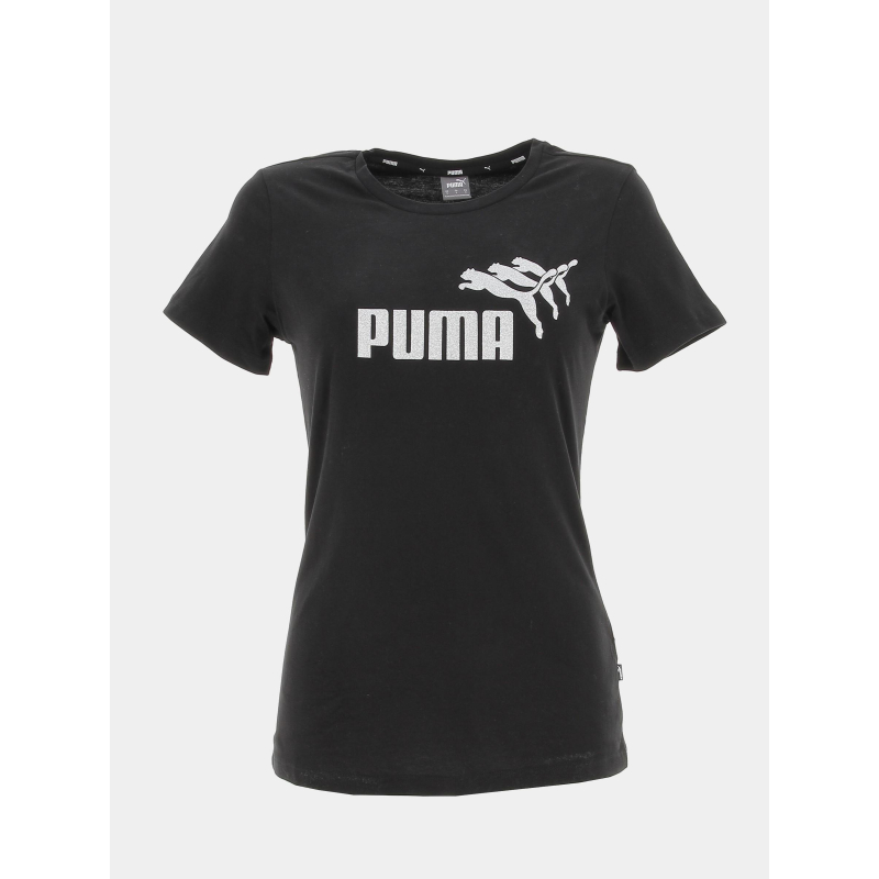 T-shirt sparkle graphic noir femme - Puma