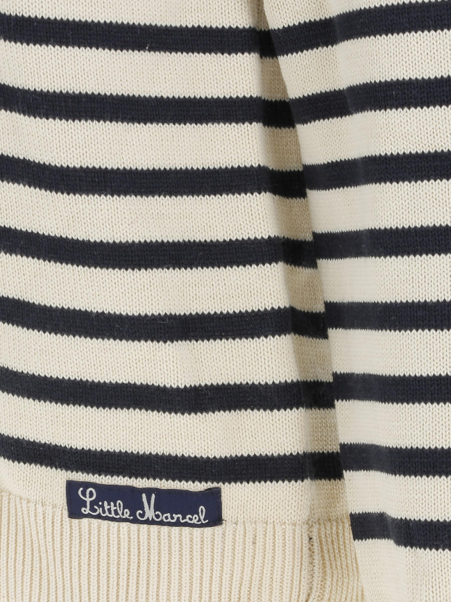Pull marinière beige femme - Little Marcel