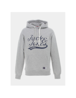 Sweat à capuche trevor gris homme - Jack & Jones