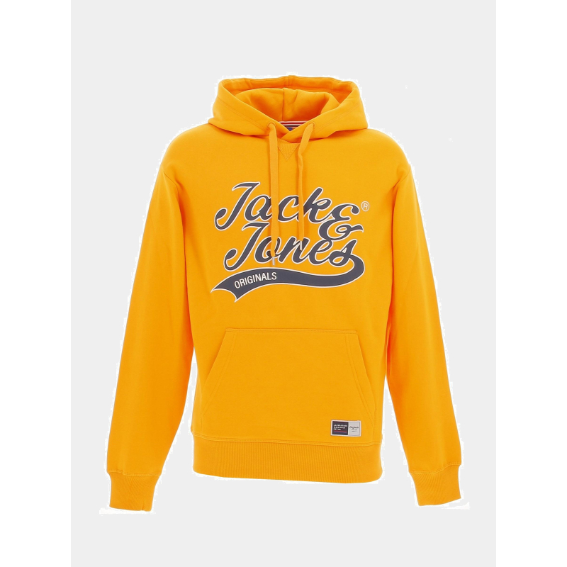 Sweat à capuche trevor jaune homme - Jack & Jones