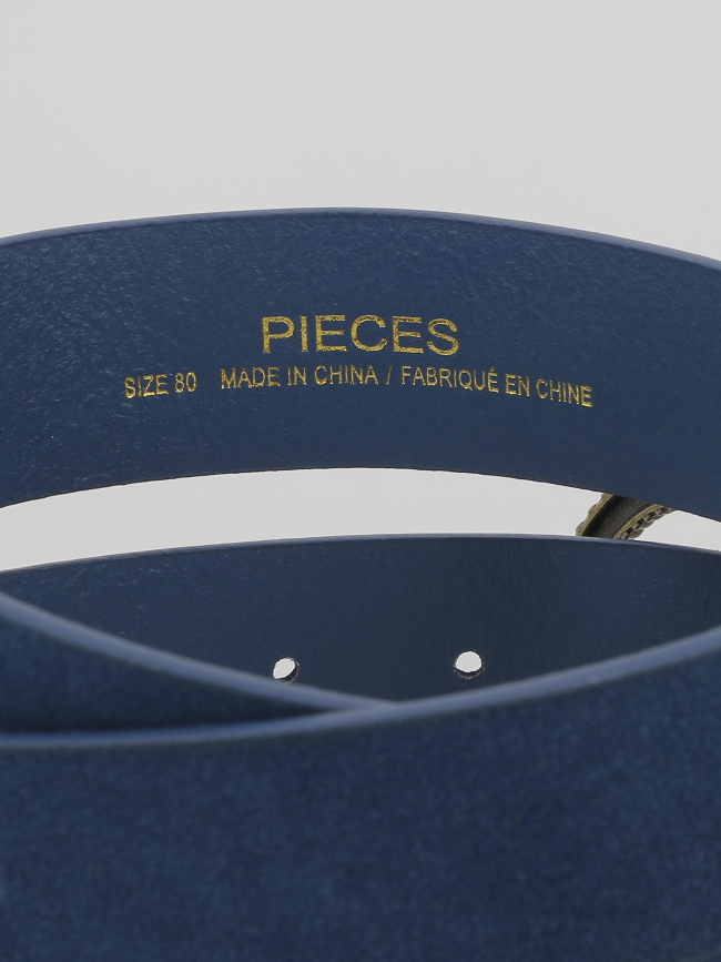 Ceinture suede chona bleu femme - Pieces