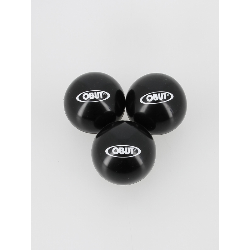 Boules De Pétanque OBUT MATCH 75 Mm - 720 G, Strie 1, Acier Carbone Demi-tendre - Set De 3 Boules + Cochonnet + Sac
