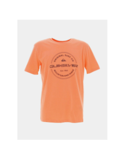 T-shirt circle flaxton orange homme - Quiksilver