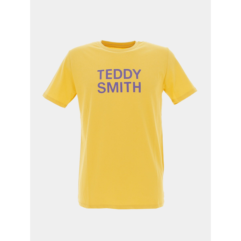 T-shirt ticlass basic violet jaune homme - Teddy Smith
