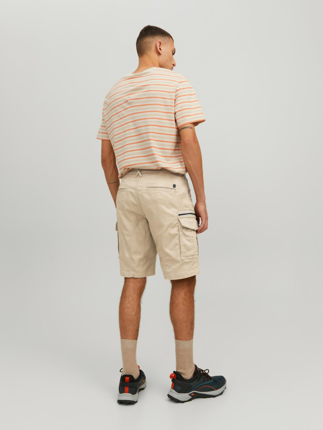 Short cargo dex beige homme - Jack & Jones