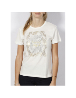 T-shirt tropical addict blanc femme - Deeluxe