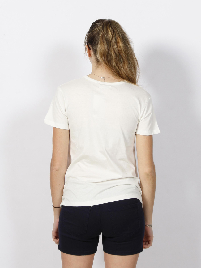 T-shirt tropical addict blanc femme - Deeluxe