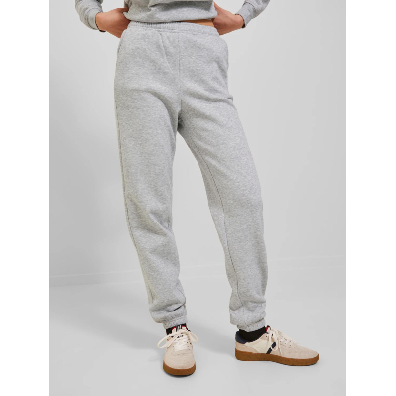Pantalon de Jogging abbie relax gris chiné femme - Jjxx