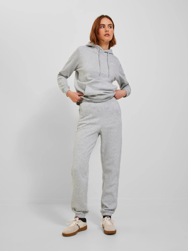 Pantalon de Jogging abbie relax gris chiné femme - Jjxx