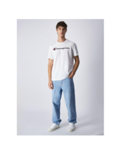 T-shirt crewneck logo blanc homme - Champion