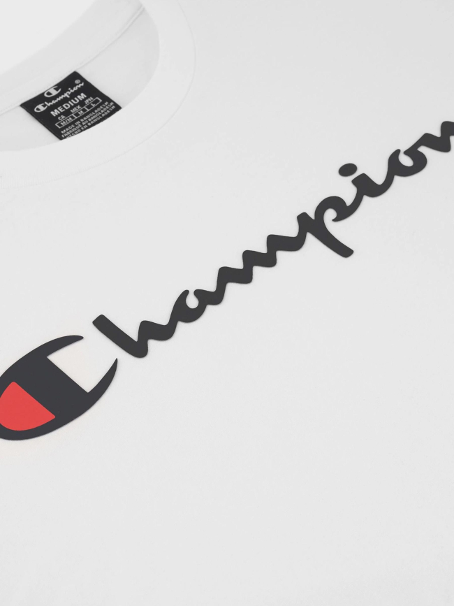 T-shirt crewneck logo blanc homme - Champion