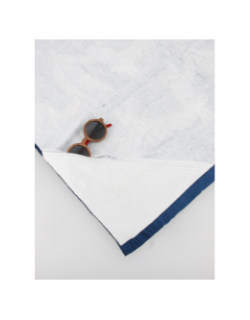 Serviette de plage rectangle oiseaux punta cana bleu - Cabaïa