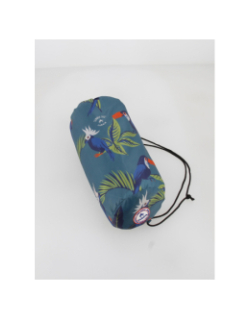 Serviette de plage rectangle oiseaux punta cana bleu - Cabaïa