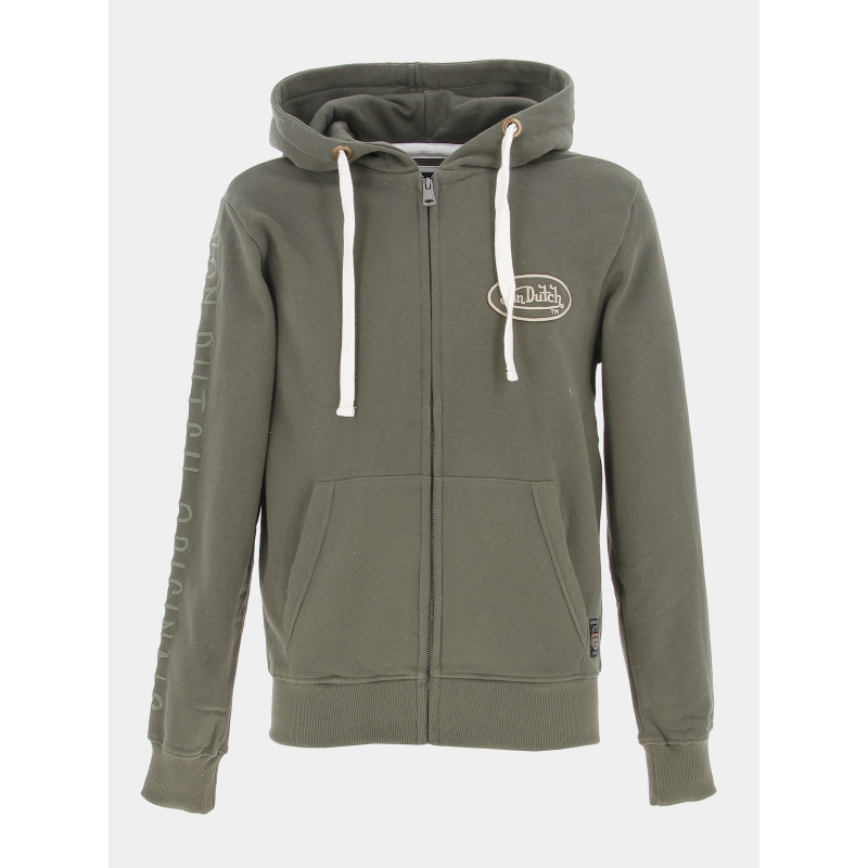 Sweat à capuche camp kaki homme - Von Dutch
