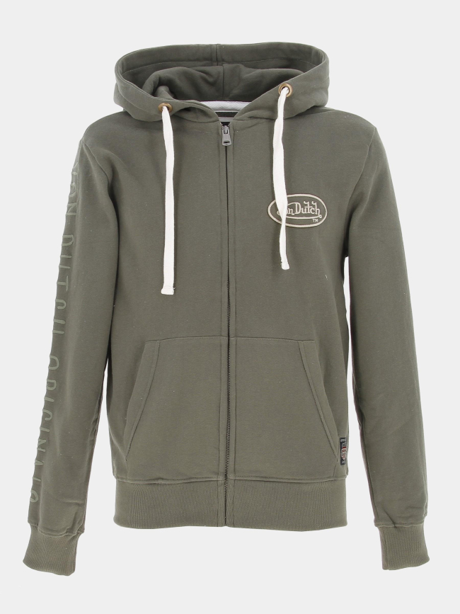 Sweat à capuche camp kaki homme - Von Dutch