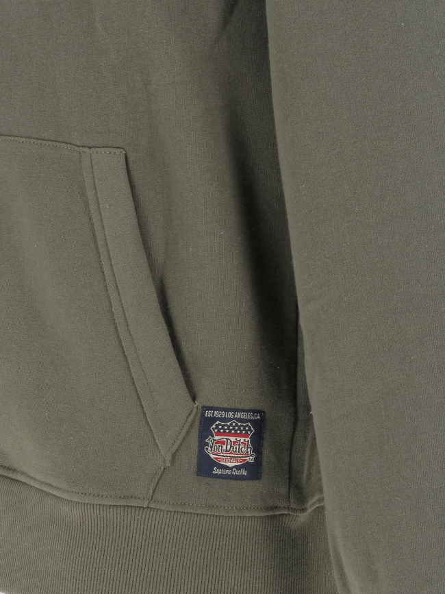 Sweat à capuche camp kaki homme - Von Dutch