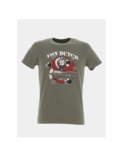 T-shirt tee swank vert kaki homme - Von Dutch