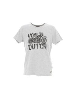 T-shirt tee motar gris homme - Von Dutch