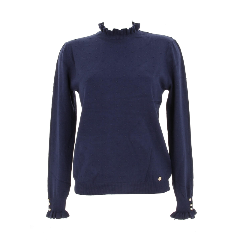 Pull solferinos bleu marine femme - La Petite Etoile