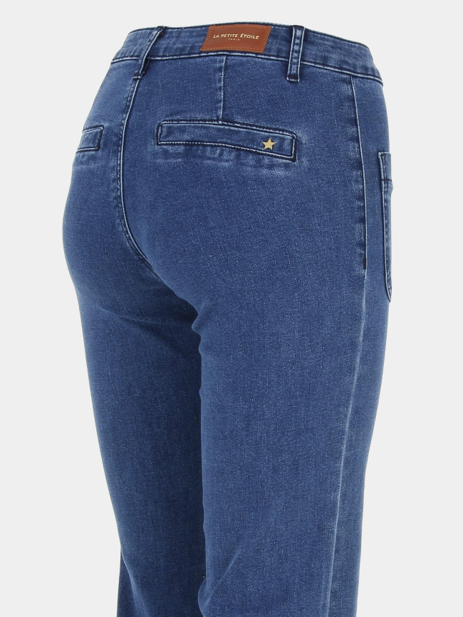 Jean évasé sonnys stone bleu femme - La Petite Etoile