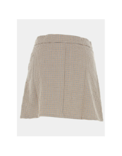 Jupe alsaw prince de galles beige femme - La Petite Etoile