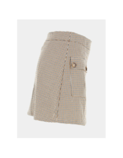 Jupe alsaw prince de galles beige femme - La Petite Etoile