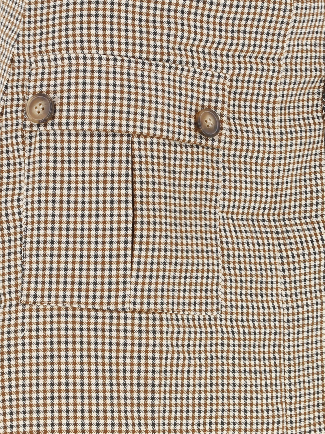 Jupe alsaw prince de galles beige femme - La Petite Etoile