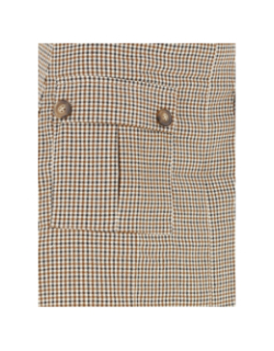 Jupe alsaw prince de galles beige femme - La Petite Etoile