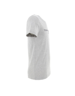 T-shirt core fitted logo gris homme - Tommy Hilfiger