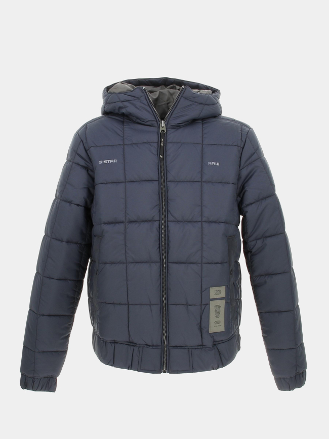 Doudoune meefic square bleu marine homme - G Star