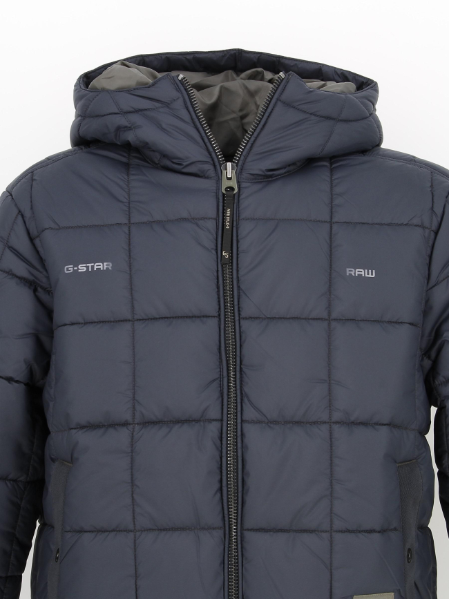 Doudoune meefic square bleu marine homme - G Star