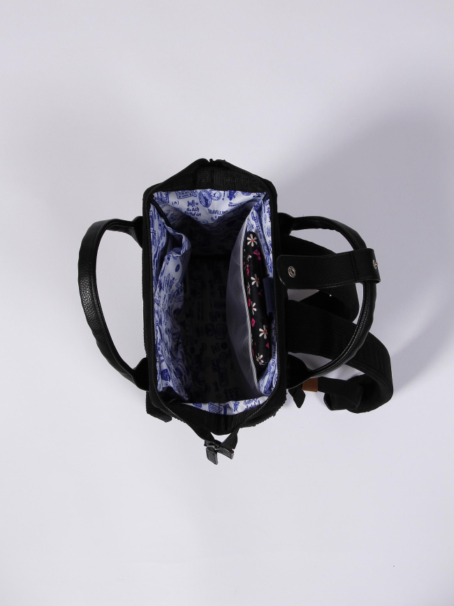 Sac à dos adventurer medium brighton noir femme - Cabaïa