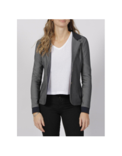 Veste blazer basic shirley denim bleu marine femme - HBT