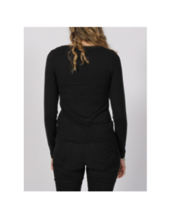 Top manches longues basic justine noir femme - HBT