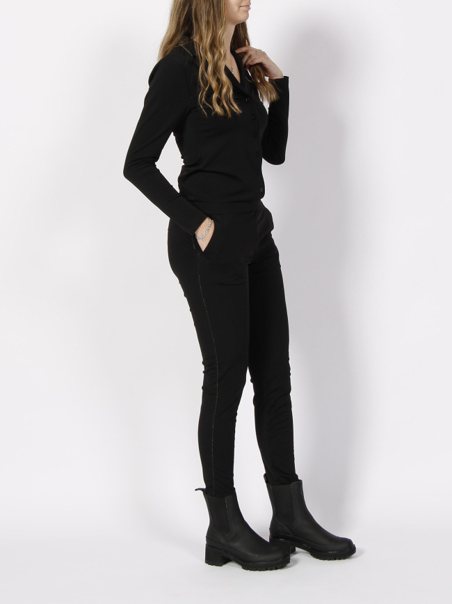 Combinaison pantalon anna dorée noir femme - HBT