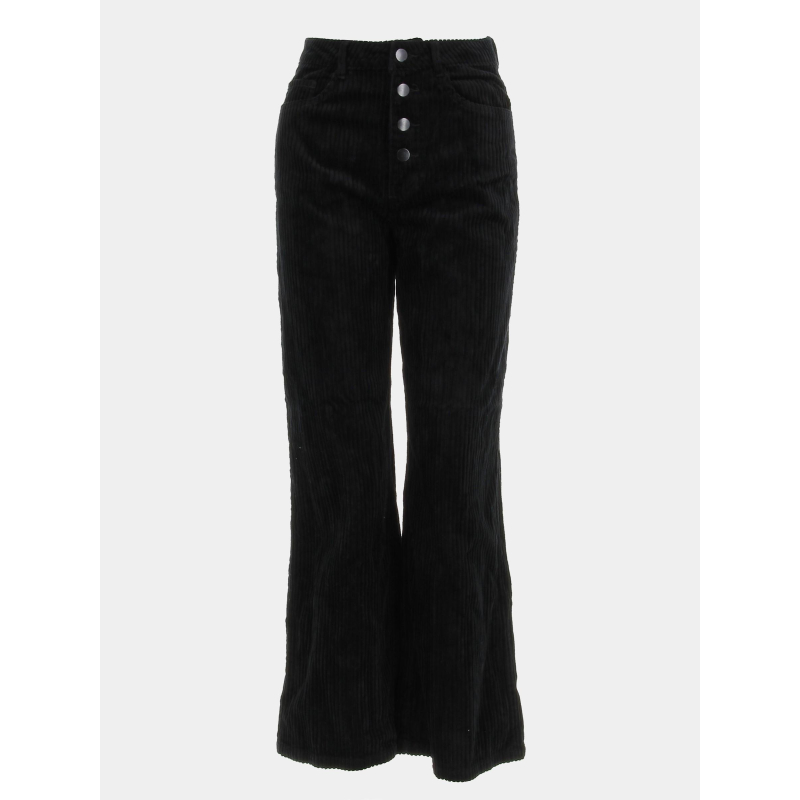Pantalon taille haute velours kathy noir femme - Vero Moda