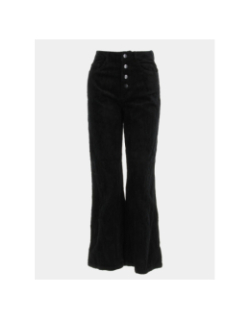 Pantalon taille haute velours kathy noir femme - Vero Moda